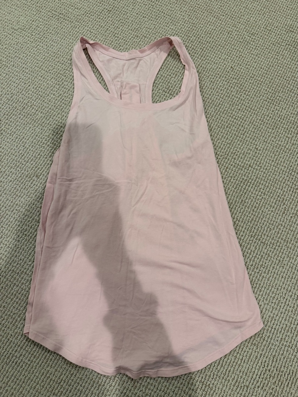 Lululemon Pink Racerback Tank Top Pleated Back Size 4